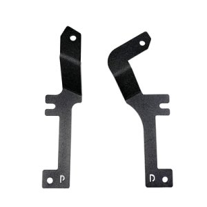 Chevrolet Silverado 1500 Light Mounts - Hood Hinge - Go Rhino - XE Hood Hinge Cube Mount - Textured Black - `19-`21
